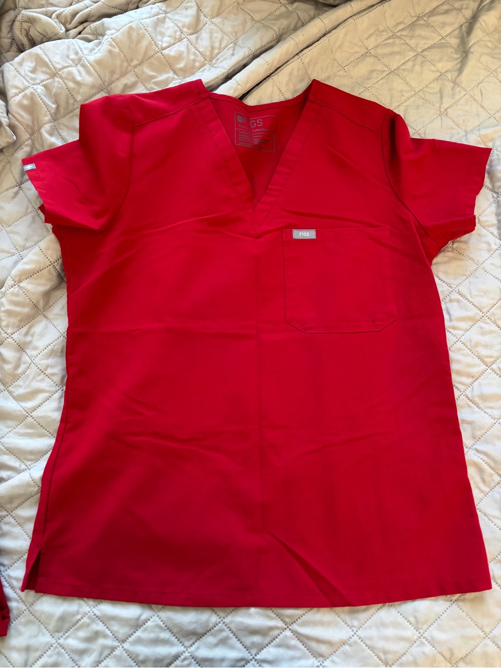 Figs Winning Red Scrub Set